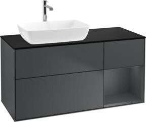 V&B Waschtischunterschrank Finion mit Wandbeleuchtung, Breite: 120 cm, Tiefe: 50,1 cm, Höhe: 50,1 cm, lackiert - Bild 1