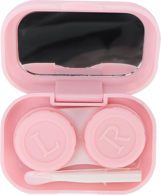 GoolRC Kontaktlinsenbox Set mit Pinzette und Entfernerstab, Pink - Bild 1