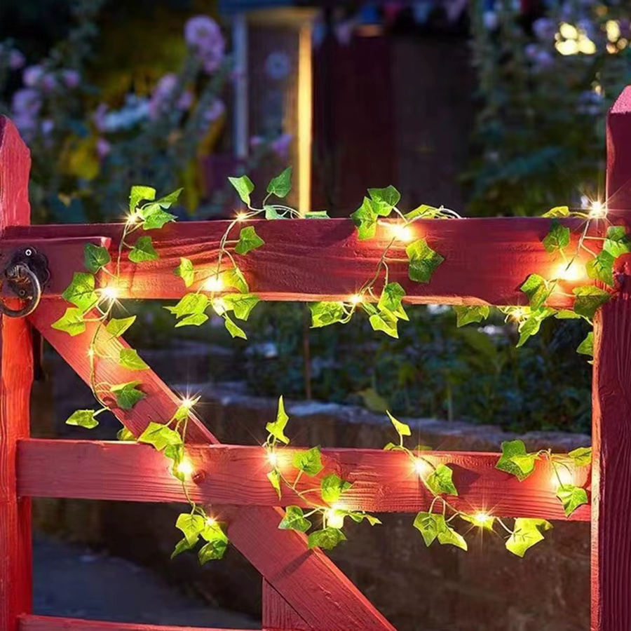 Topdii Batteriebetriebene grüne Lichterkette als Tischvorhang für Hochzeit, Weihnachten und Schlafzimmer - Bild 3
