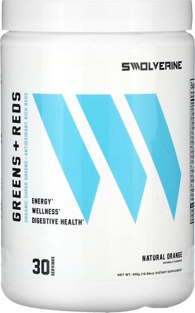 Swolverine Greens + Reds Natürliche Orange vegan 456 g - Bild 1
