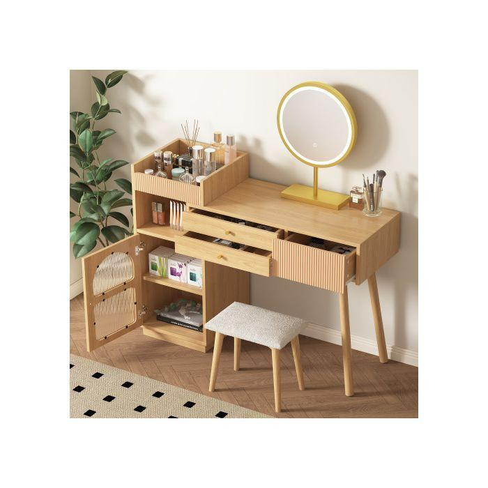 MUVOE Waschtisch Hollywood LED-Spiegel mit dreifarbigem Licht, B: 120 cm, H: 90 cm, T: 40 cm - Bild 2