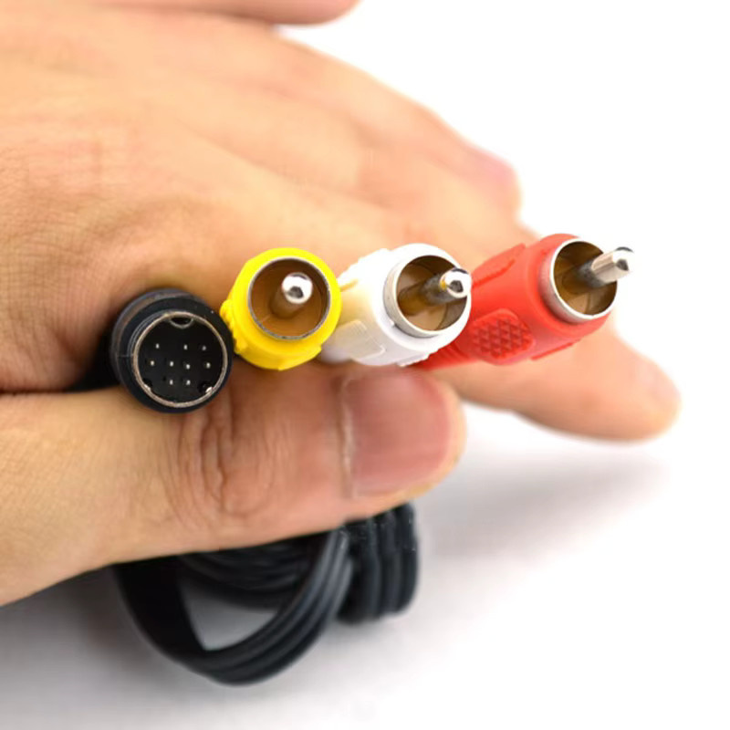 OULLX AV-Kabel für SEGA Genesis II III und Mega Drive, 3 RCA auf 9-polig, Länge: 1,8 m, Multicolor - Bild 3