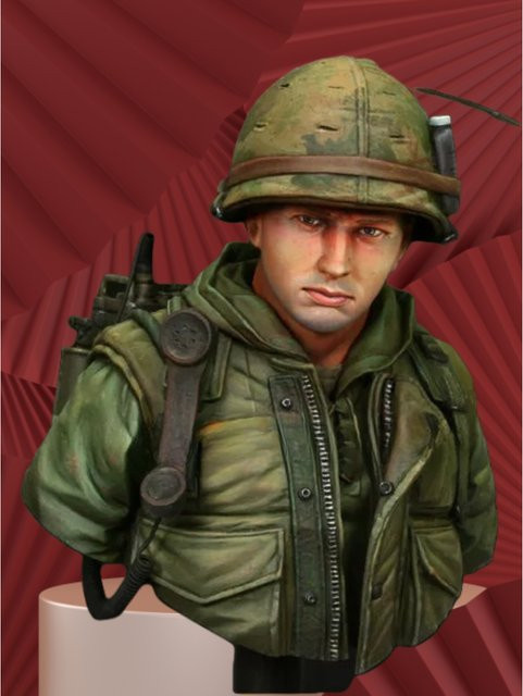 GK United States Marine Corps Resin-Soldatenmodell, Ganzkörperfigur, unmontierter und unbemalter Bausatz - Bild 1