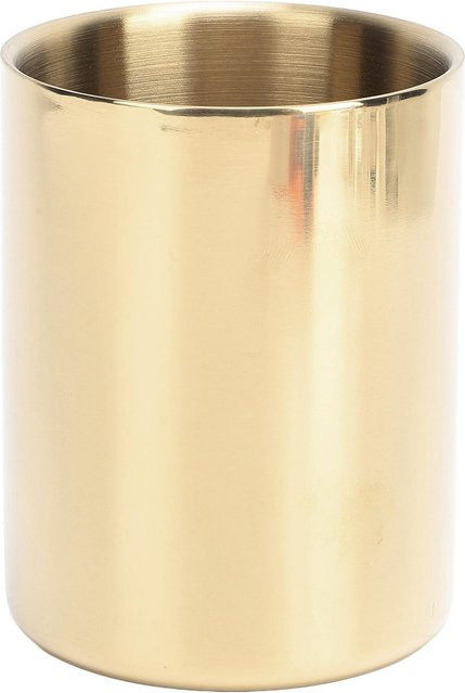 CosyHome Stifthalter aus Edelstahl in Gold, runder Pen Pot im nordischen Stil - Bild 1