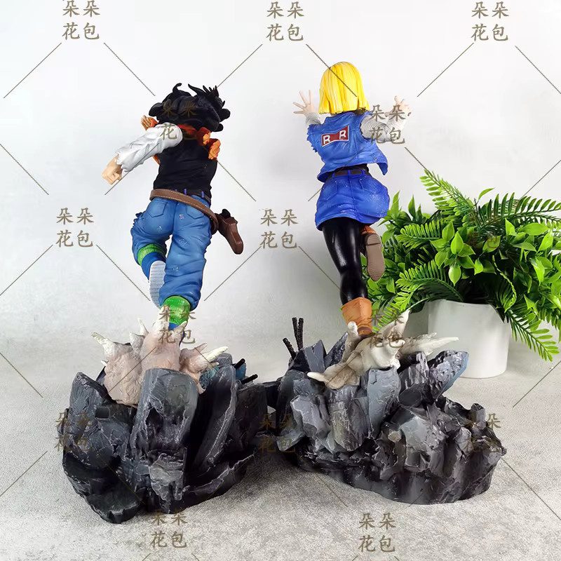 Bandai Dragon Ball Android 17 Android 18 GK-Figur, PVC-Harz-Statue, Kunststoff, Bunt / Mehrfarbig - Bild 4