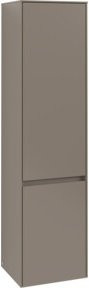 Villeroy & Boch Hochschrank Collaro in Anthrazit mit Glastüren, Wandmontage, B/T/H: 40,4 x 34,9 x 153,8 cm - Bild 1