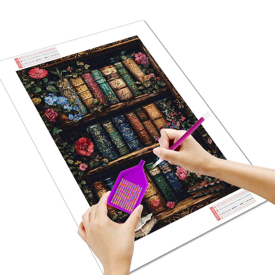 Huacan Diamond Painting Blumen-Buch, Diamant-Stickerei Komplettset, Bastelset - Bild 2