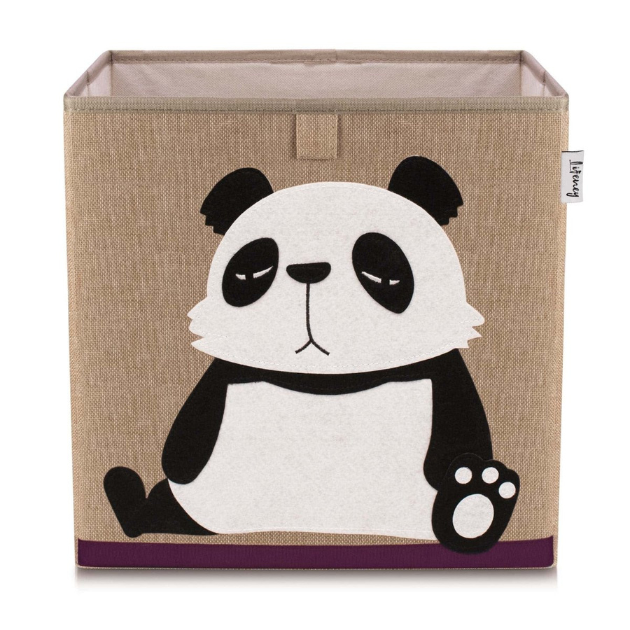 Lifeney Aufbewahrungsbox Panda in Braun, B/T/H: 33 x 33 x 33 cm - Bild 1