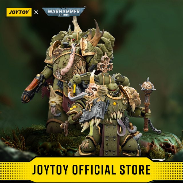 JOYTOY Warhammer 40,000 Death Guard Plague Marine Champion, Actionfigur, 1/18 - Bild 1