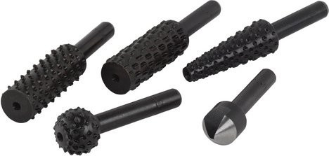 Wolfcraft Raspel-Senker-Satz mit Rundschaft in Schwarz - Bild 1