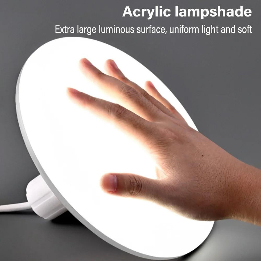 YJMP Super Lighting LED Deckenleuchte in Weiß mit E27 Sockel für Garage und Werkstatt - Bild 3