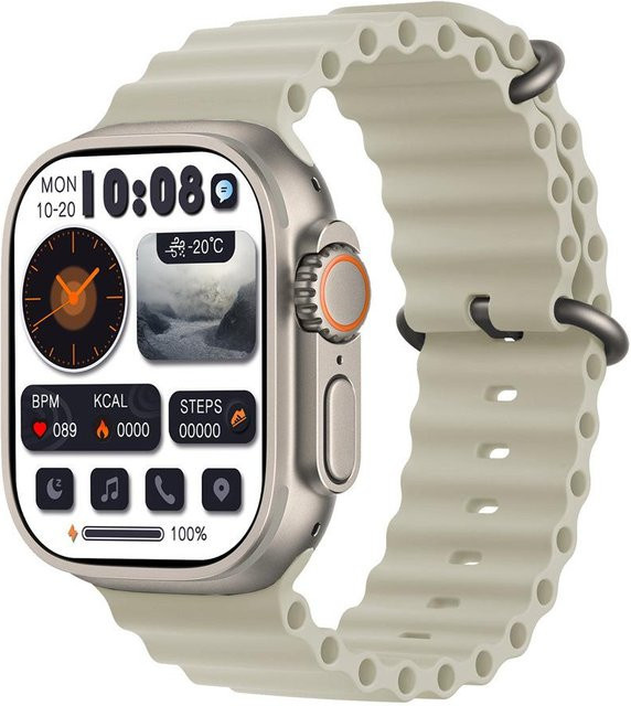 HK11 ULTRA 3 Smartwatch, AMOLED, Schwarz, Silikon, Herren Damen - Bild 1