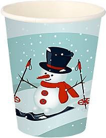 Papstar Trinkbecher Snowtime in Green und Multicolour, doppelwandig, 200 ml, Durchmesser: 8 cm, Höhe: 9,3 cm, 50 Stück - Bild 1