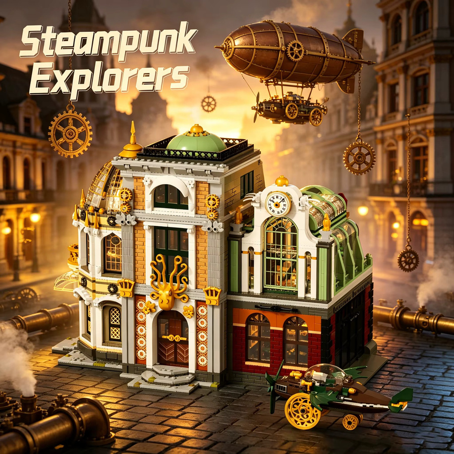 AMAZINGBLOKS Steampunk-Explorer Baukasten, 3124 Teile, ab 14 Jahre - Bild 2