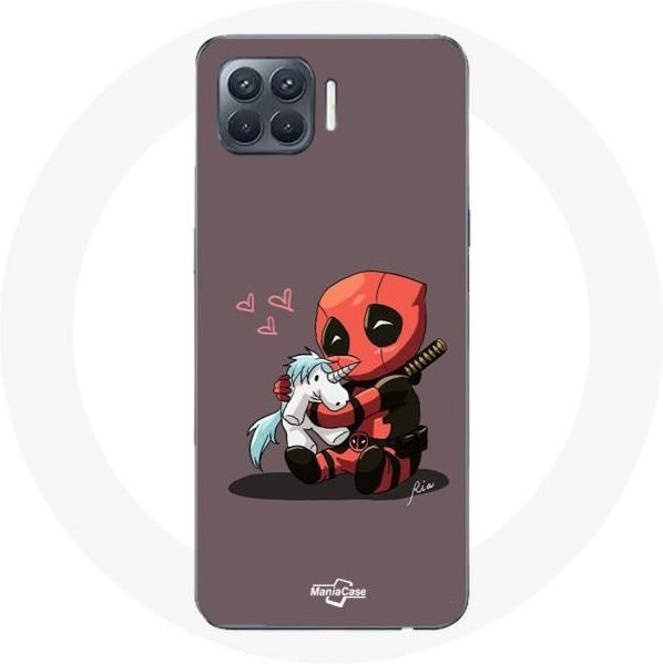 MANIACASE Handyhülle für Oppo A93 mit Deadpool und Einhorn Design in Multicolour - Bild 1
