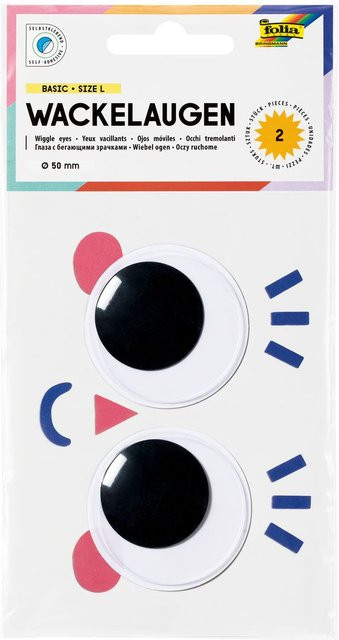 Selbstklebende Wackelaugen Basic für Bastelarbeiten - Bild 1