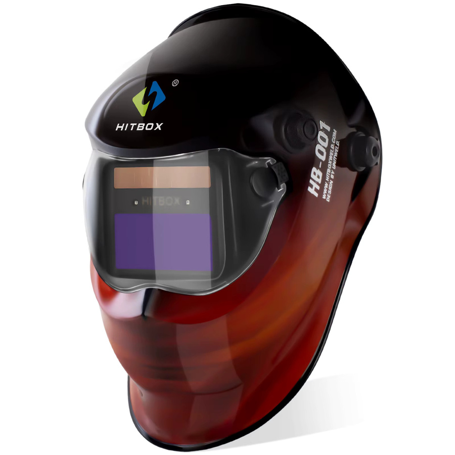 HITBOX HB001 Schweißhelm True-Color mit automatischer Abdunkelung, solarbetrieben, Blau, für MIG TIG MMA und Plasmaschneiden - Bild 3