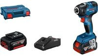Bosch Professional Akku-Drehschlagschrauber GDR 18V-200 in Blau/Schwarz mit 2 Akkus - Bild 1