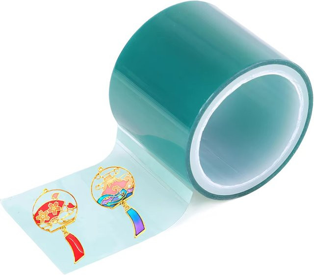 Grünes Washi-Papierband für DIY-Schmuck und UV-Harz-Anhänger, 5 m - Bild 1