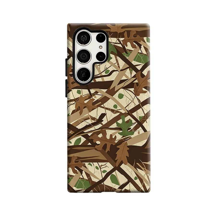 Stoßfeste Handyhülle mit Wald-Tarnmuster und Blättern für Samsung Galaxy S26 S25 S24 S23 Ultra Plus in Multicolour - Bild 6
