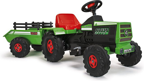 INJUSA Elektrotraktor Basic mit Anhänger, Licht & Sound, ab 1-3 Jahren
