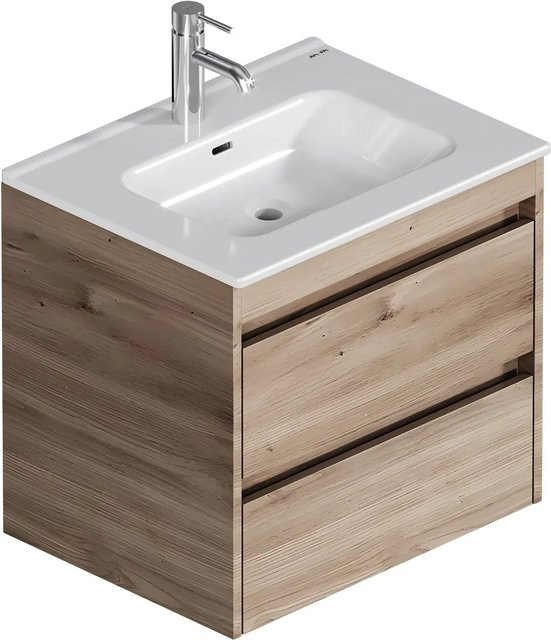 AM.PM Waschtischunterschrank Spike mit Becken in Eiche mit 2 Schubladen, Breite: 60 cm - Bild 1