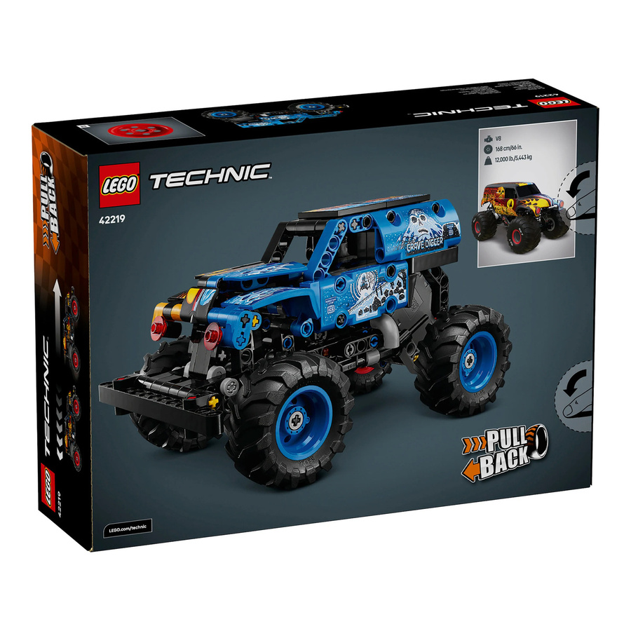 LEGO Technic Monster Jam Grave Digger Feuer und Eis Konstruktionsspielzeug - Bild 5