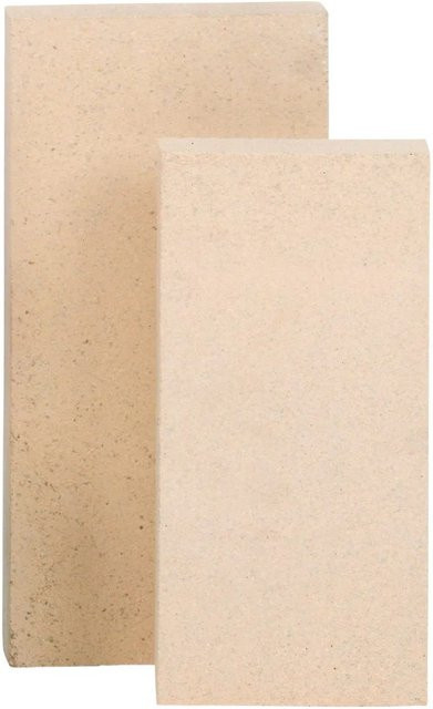 Firefix Schamottestein aus Keramik in Beige, B/T/H: 30,0 x 28,0 x 3,0 cm - Bild 1