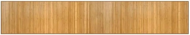 vidaXL Teppich Rechteckig Beige aus Bambus und Polypropylen B: 70 cm, L: 400 cm - Bild 1