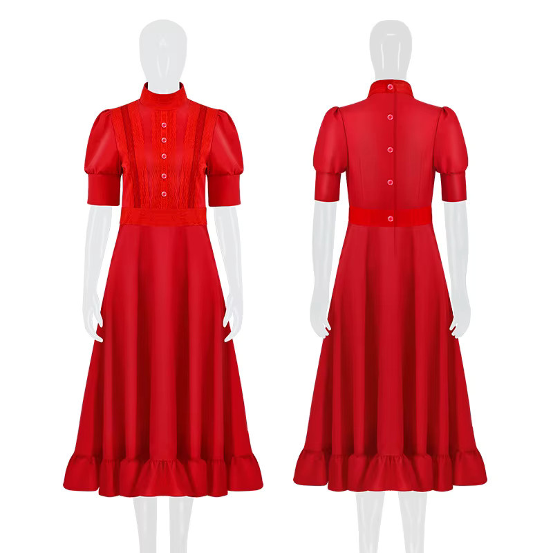 ZOBOTT Fantasy Rotes Kleid, Verkleidung, Mädchen, Rot - Bild 2