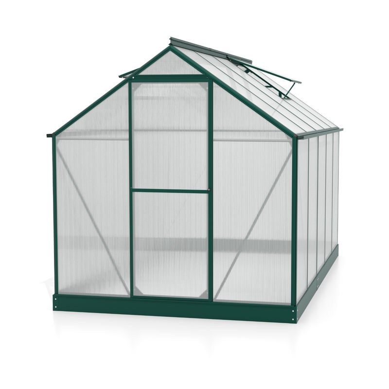 Vitavia Gewächshaus Triton 6200 in Smaragdgrün mit Stahlfundament und 6 mm HKP-Verglasung, 6,2 m² - Bild 4