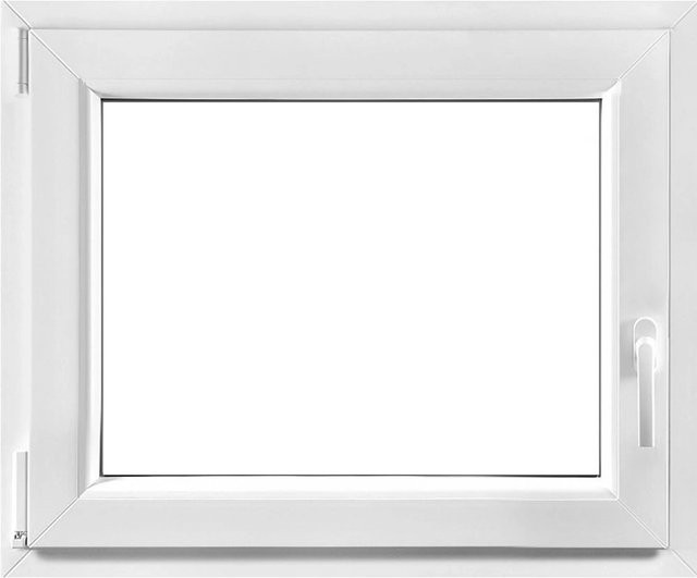 Quadroform Kunststofffenster Weiß mit 3-fach Verglasung Uw-Wert 0,9 B/H: 50 x 50 cm Links - Bild 1
