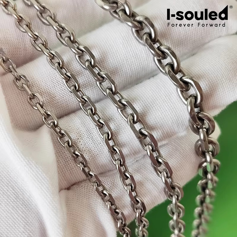 i-souled Winkel-Ovalkette, Titan, Unisex - Bild 3