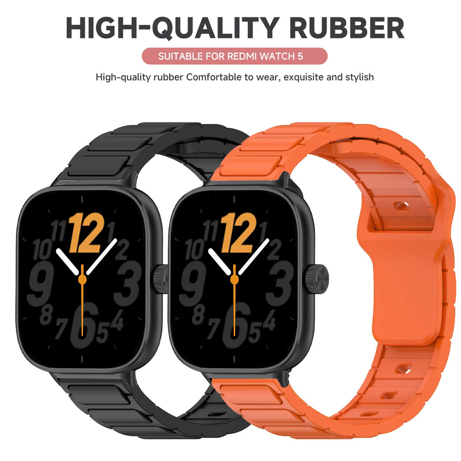 FancyWrist Uhrenarmband Silikon, Schwarz, Unisex, Xiaomi Mi Band 8pro, 9pro, Redmi Uhr 4, 5 - Bild 2