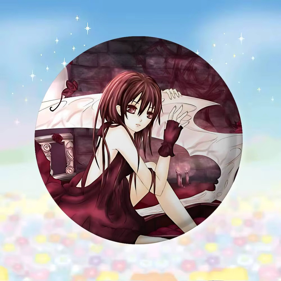 Brosche Vampire Knight Anime, Runde Abzeichen, Cosplay Pins - Bild 3