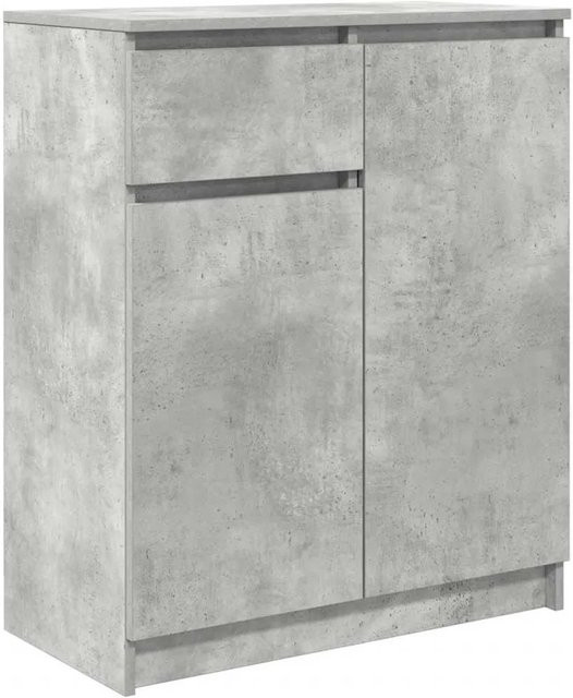 vidaXL Sideboard mit Schublade in Betongrau aus Holzwerkstoff, B/T/H: 71 x 35 x 84 cm - Bild 1
