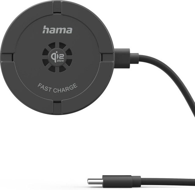 Hama Kabelloses Qi2 25W Schnelllade-Ladepad in Schwarz - Bild 1