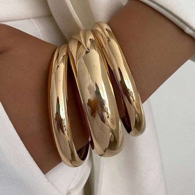 Lacteo Armbänder, Gold, Damen, Retro Punk - Bild 1