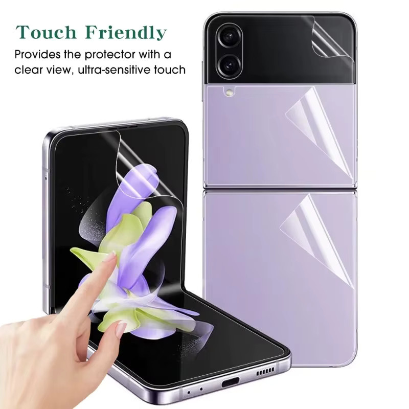 3 Stück Hydrogelfolie Displayschutzfolie für Samsung Galaxy Z Flip 6 5 4 3 in Transparent - Bild 2