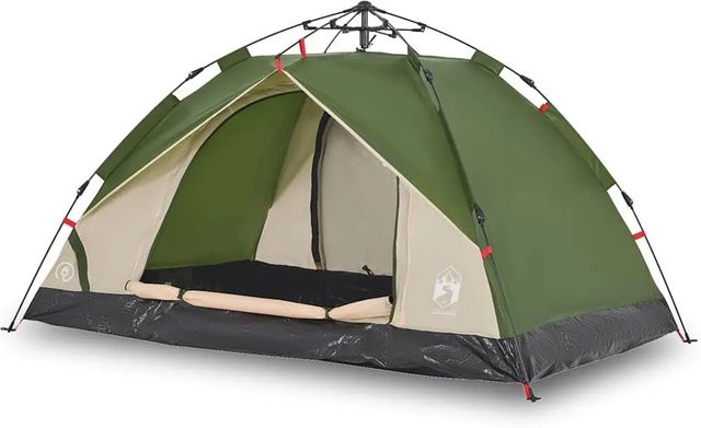 Furnicato Campingzelt Kuppelzelt in Grün, H x B x T: 130 x 210 x 150 cm - Bild 1