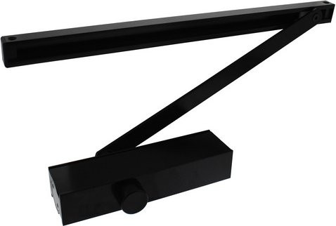Intersteel Türschließer DR124 in Schwarz und Aluminium - Bild 1
