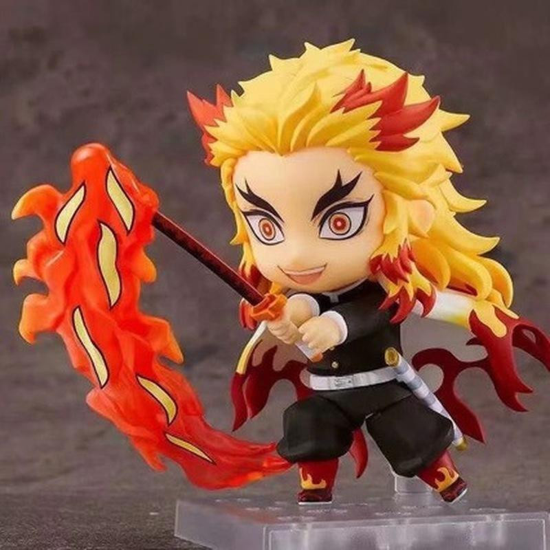 Xingshoulang Demon Slayer Kyojuro Rengoku Actionfigur Gesicht tauschbar - Bild 4