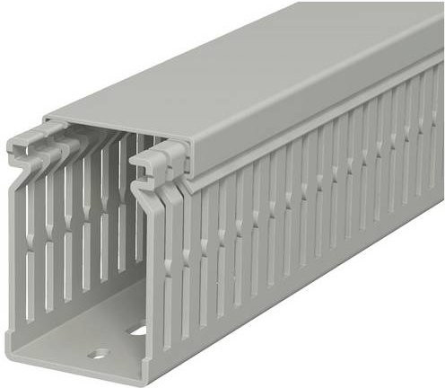 OBO Bettermann Verdrahtungskanal LK4 N 60040 in Stein-Grau, B/T/H: 4,0 x 4,0 x 6,0 cm - Bild 1