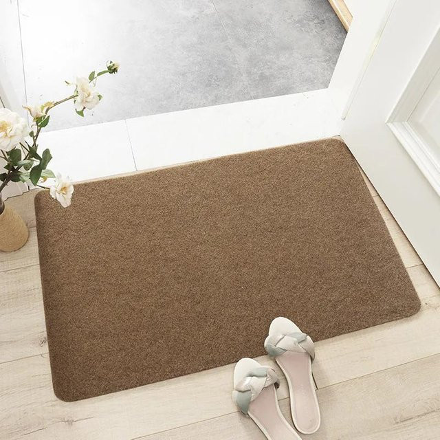 Lodestar Japanische minimalistische Fußmatte, rutschfest und kratzfest, ultradünnes Design für Innen- und Außenbereich, Farbe: Kamelfarben, B/T: 80 x 50 cm - Bild 1