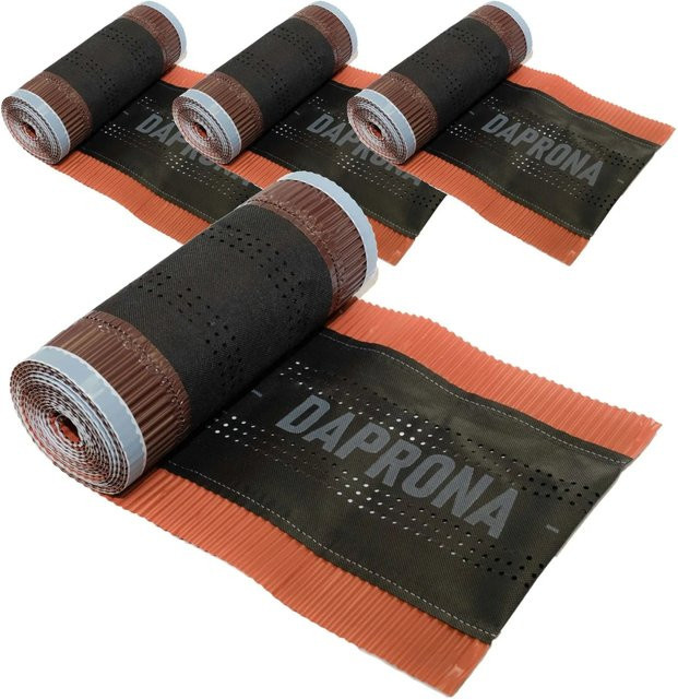 Daprona Firstrolle Alu Super Vent Dachfirstabdichtung in Rot, B: 320 mm, L: 5 m, 4er Pack - Bild 1