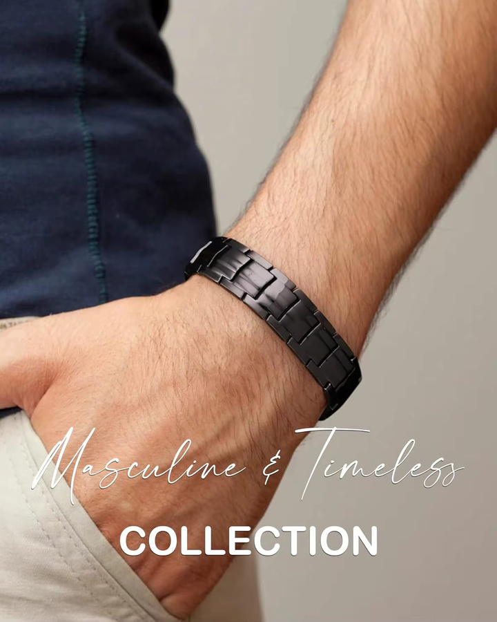 ARADOO Armband, Titan, Schwarz, Herren - Bild 5