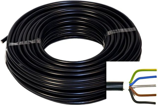 Emskabel Erdkabel NYY-J 5 x 2,5 mm² Schwarz 100 m - Bild 1