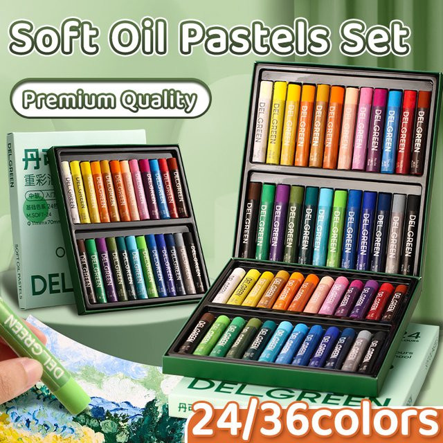 Marie’s Ölpastellkreide Set mit 24 Farben in Mehrfarbig für Künstler und Schüler - Bild 1