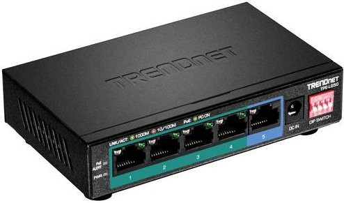 TrendNet TPE-LG50 Gigabit PoE Netzwerk Switch in Schwarz - Bild 1