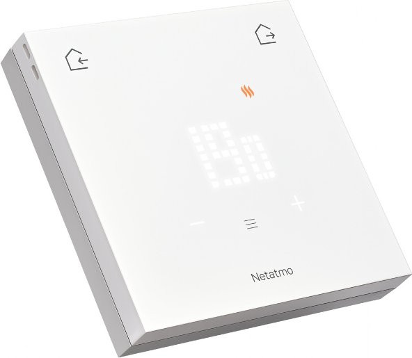 Netatmo Smart Thermostat Kabelgebunden mit App-Steuerung und WLAN in Weiß - Bild 1